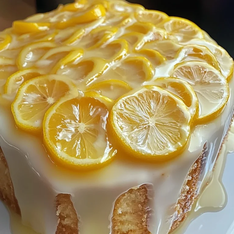 Lemon Cream Cheese Pound Cake with Candied Lemons
