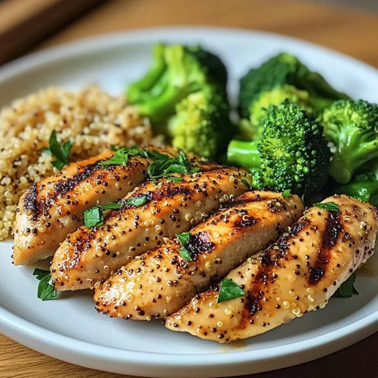 Lemon Pepper Grilled Chicken with Quinoa & Broccoli