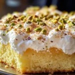 Lemon Pistachio Ricotta Cloud Cake