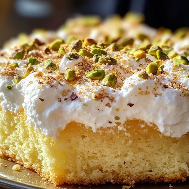 Lemon Pistachio Ricotta Cloud Cake