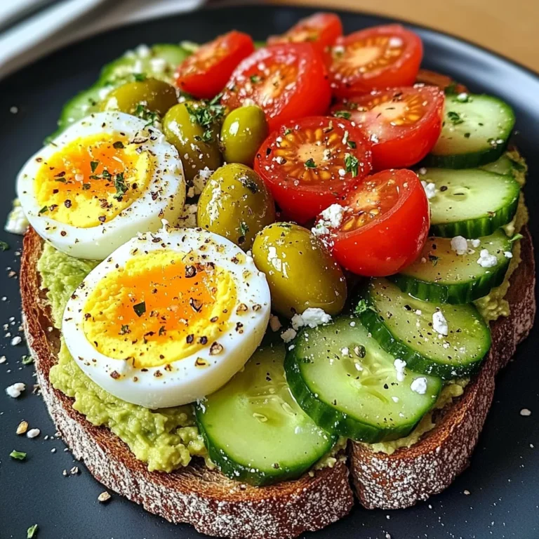Mediterranean Avocado & Egg Power Plate