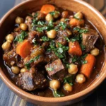 Moroccan Lamb Tagine with Prunes, Chickpeas & Spiced Vegetables