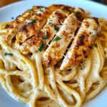 Savory Cajun Chicken over Creamy Parmesan Linguine