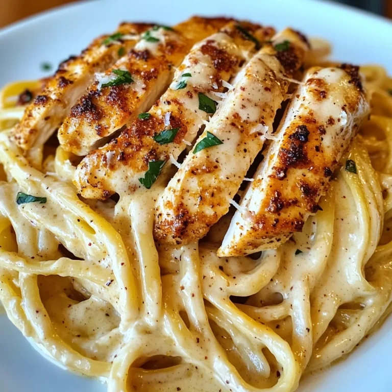Savory Cajun Chicken over Creamy Parmesan Linguine