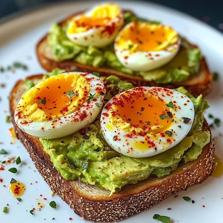 Spicy Avocado Toast with Jammy Eggs & Chili Crunch