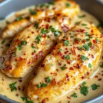 Chicken Fillet in Spicy, Creamy Garlic-Parmesan Sauce