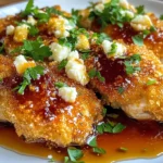Crispy Hot Honey Feta Chicken