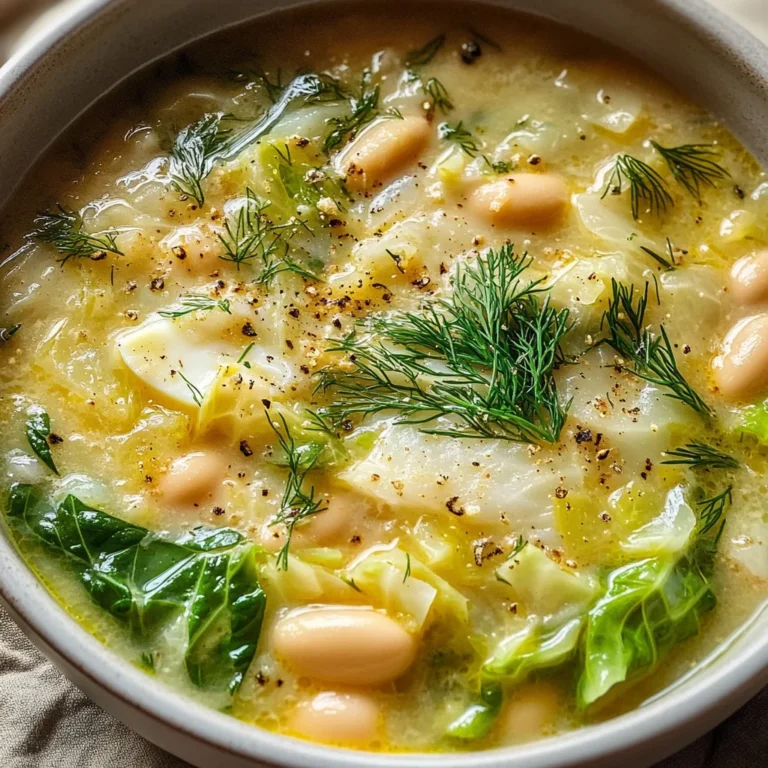 Lemon Dill Cabbage Soup
