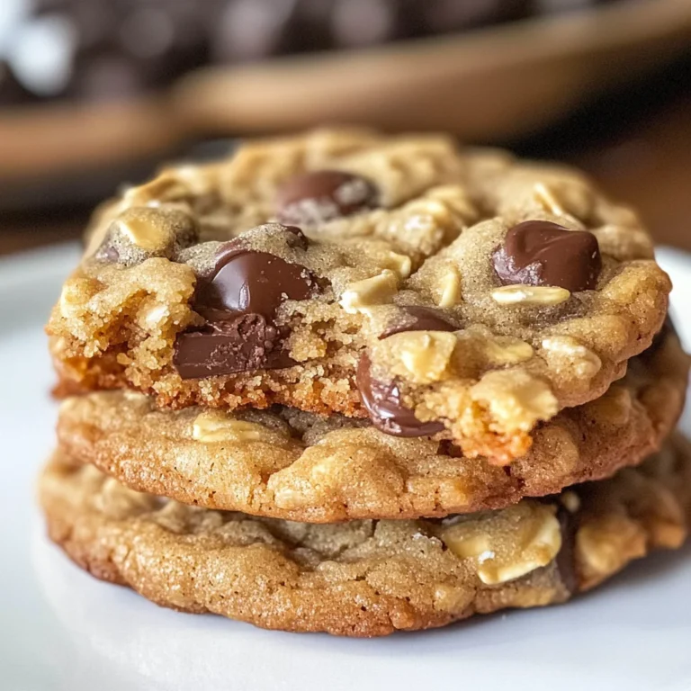 Peanut Butter Oatmeal Chocolate Chip Cookies