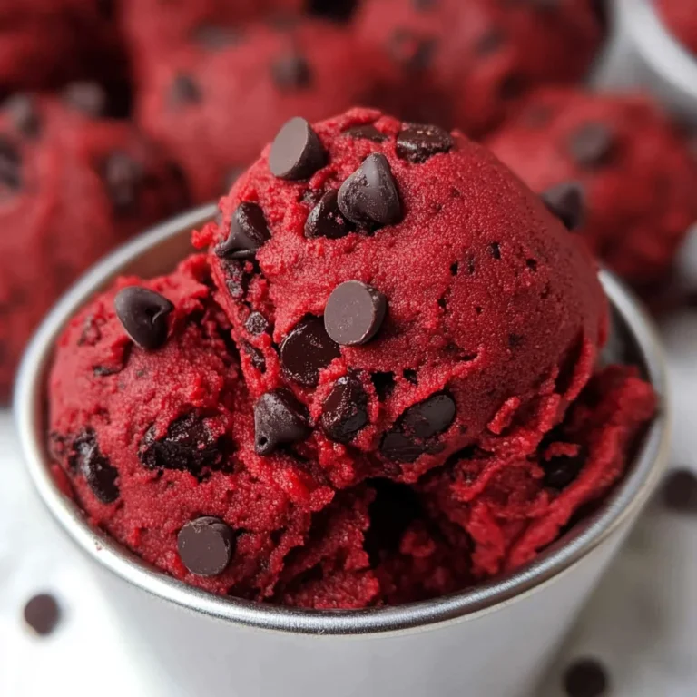 Red Velvet Edible Cookie Dough Recipe