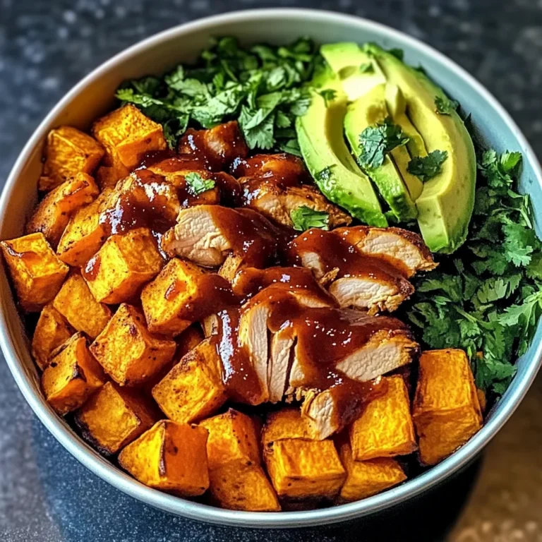 BBQ Chicken Sweet Potato Bowl Recipe