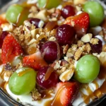 Caramel Crunch Cheesecake Fruit Salad
