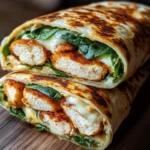 Crispy Air Fryer Chicken & Mozzarella Wraps