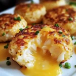 Golden Cheddar Crab Cakes with Zesty Lemon Butter Drizzle
