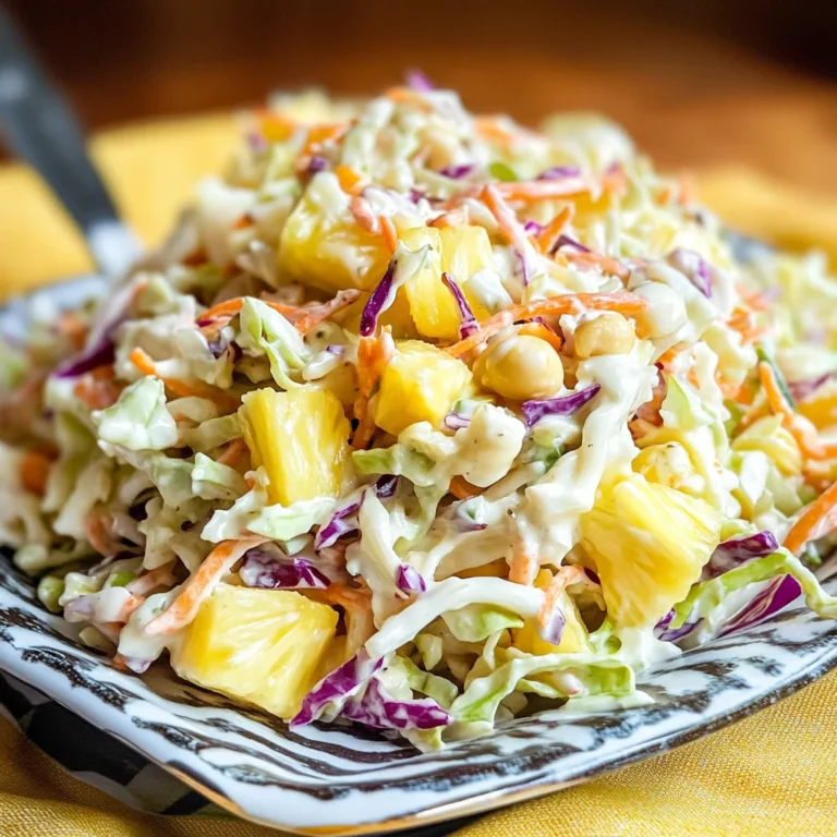 Hawaiian Pineapple Coleslaw