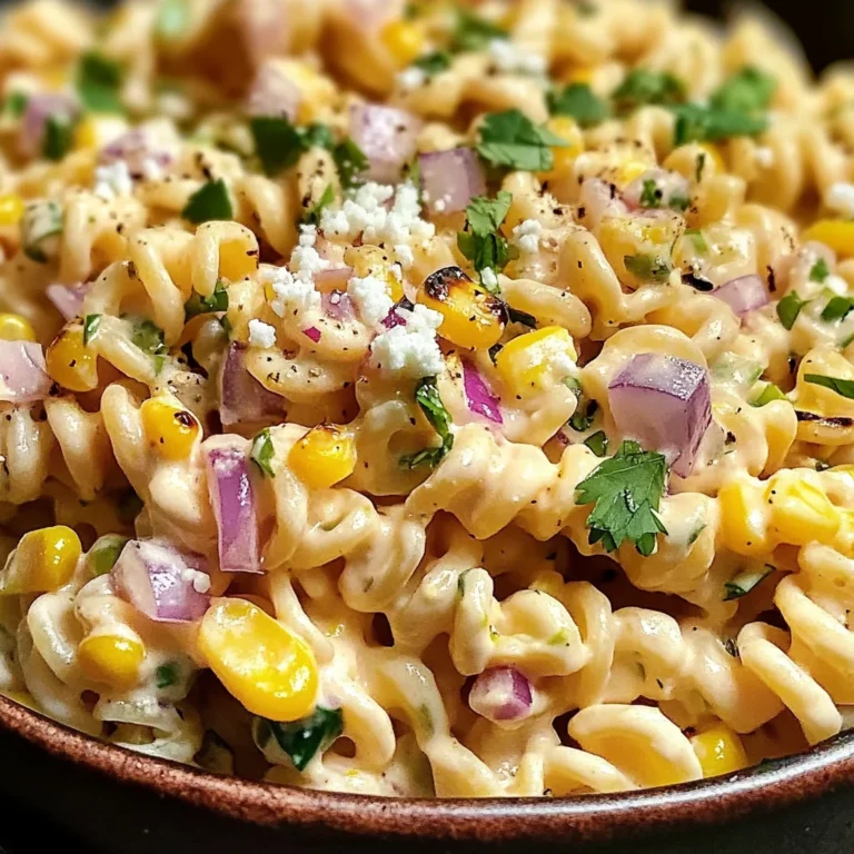 Mexican Street Corn Pasta Salad Recipe | Easy & Flavorful