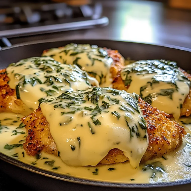 Mozzarella Chicken in Basil Cream Sauce