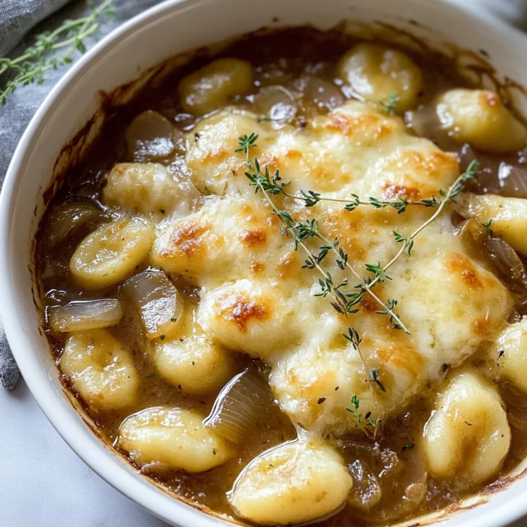 Baked French Onion Gnocchi