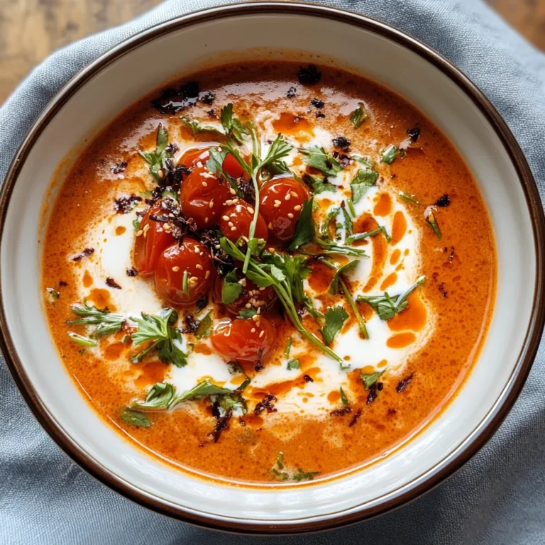 Caramelized Gochujang Tomato Soup
