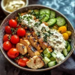 Creamy Chicken Bowls with Feta Sauce