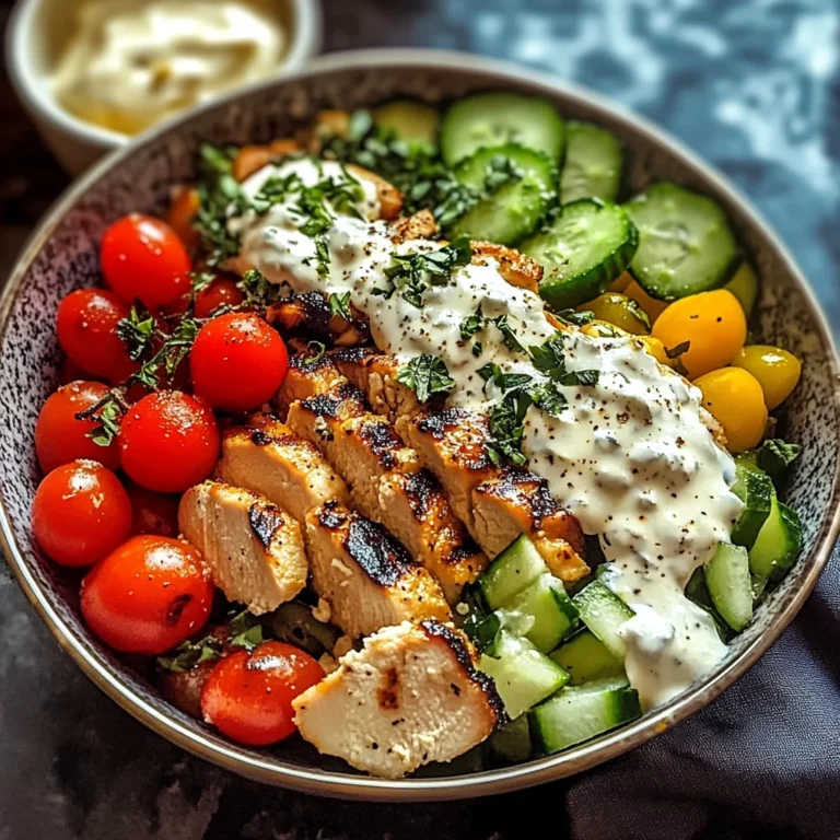 Creamy Chicken Bowls with Feta Sauce