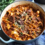 Dutch Oven Short Rib Ragu with Pappardelle