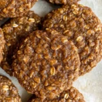 Healthy Gingerbread Oatmeal Breakfast Cookies