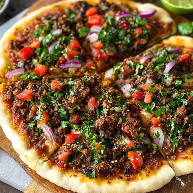 Lamb Lahmacun (Turkish Pizza)