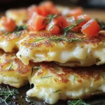 Potato and Onion Cheese Pancakes