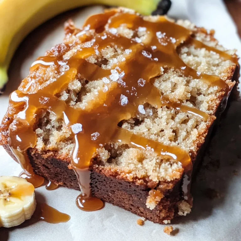 Salted Caramel Banana Bread