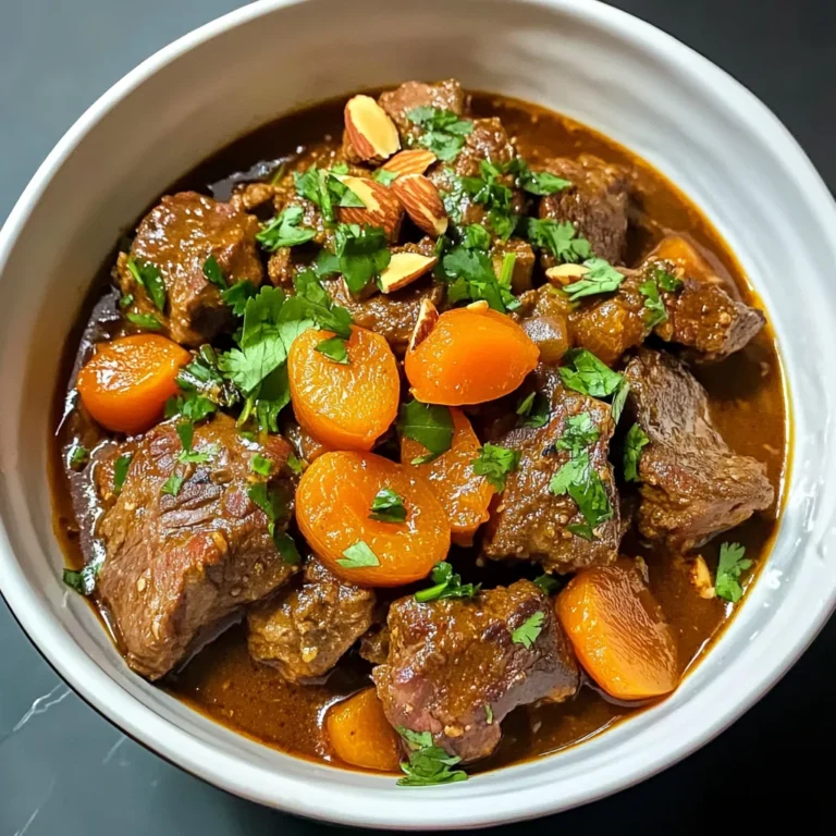 Slow Cooker Moroccan Lamb Tagine with Apricots